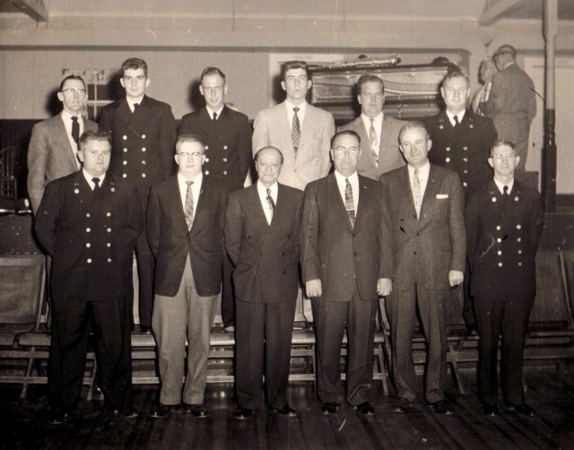 Officers Pose for a Picture in 1970