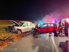 Units operate on Point Lookout Road collision 