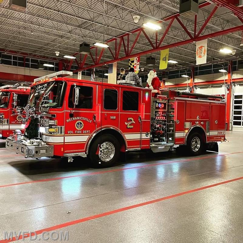 Santa has Returned from His Final Santa Run Mechanicsville VFD