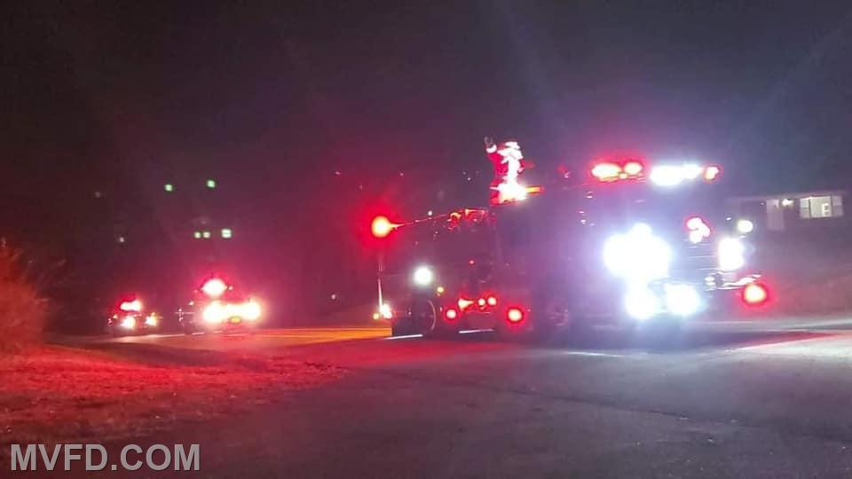 Santa has Returned from His Final Santa Run Mechanicsville VFD
