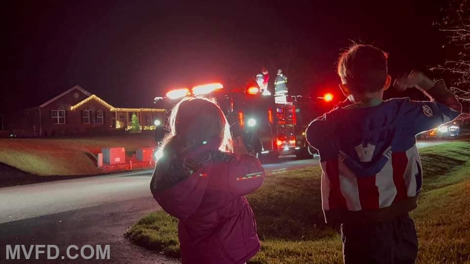 Santa has Returned from His Final Santa Run Mechanicsville VFD