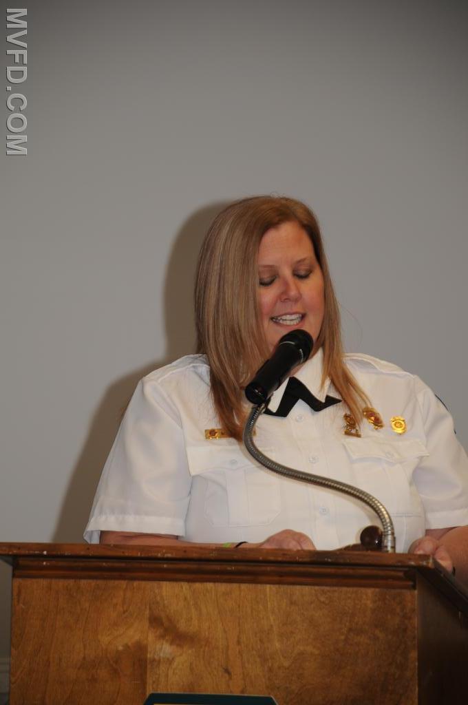 Incoming Auxiliary President Molly Colonna