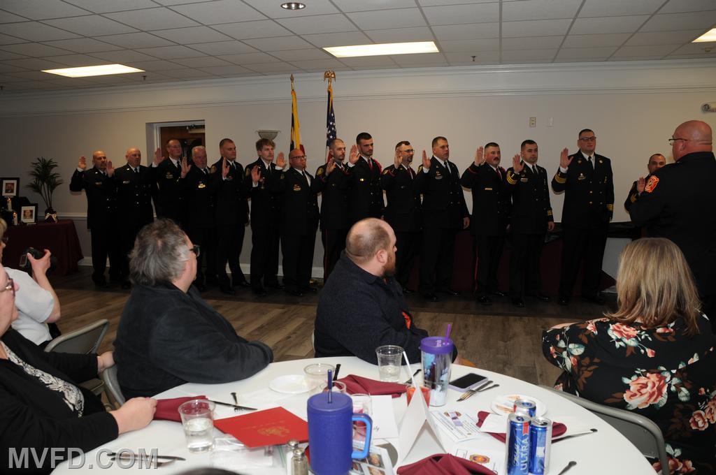 Swearing in of the Operational Officers.