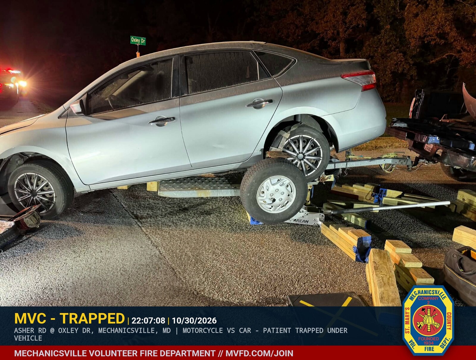 Photo 2 of 5: Motorcyclist Rescued in Mechanicsville