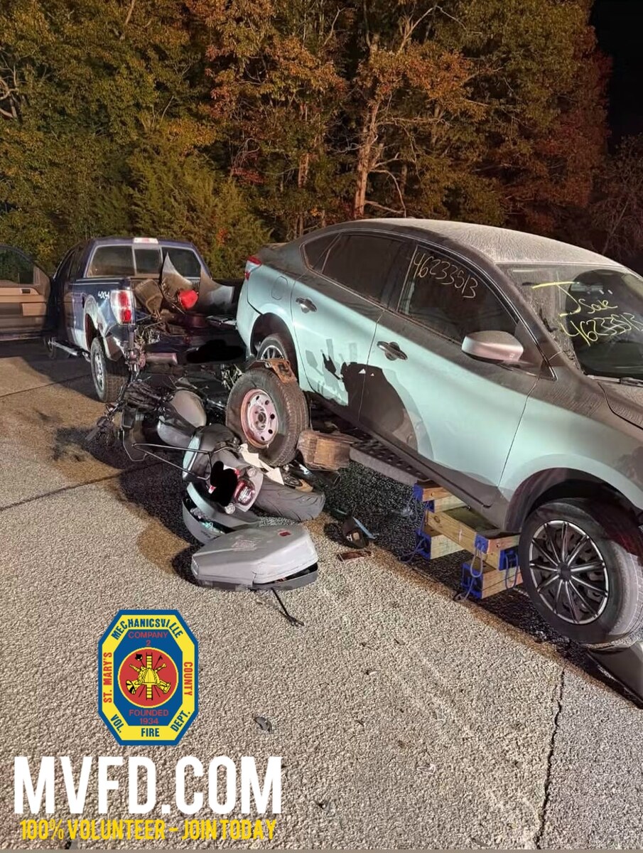 Photo 4 of 5: Motorcyclist Rescued in Mechanicsville