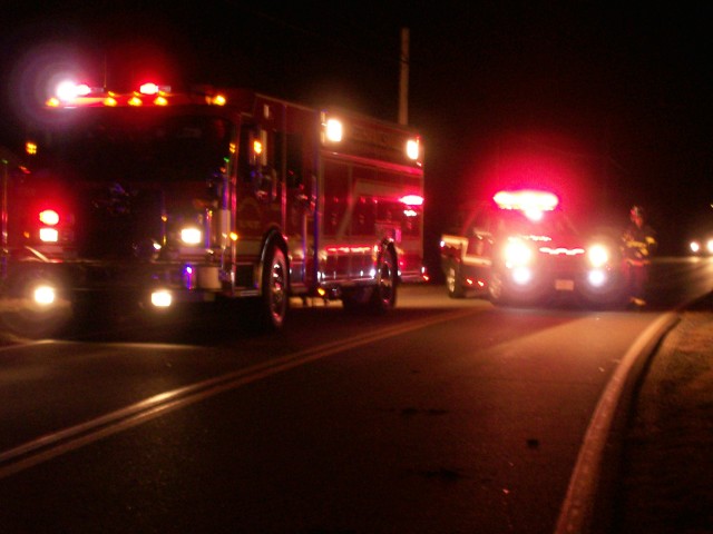 Rescue Squad 2 and Command 2 on Old Village Road