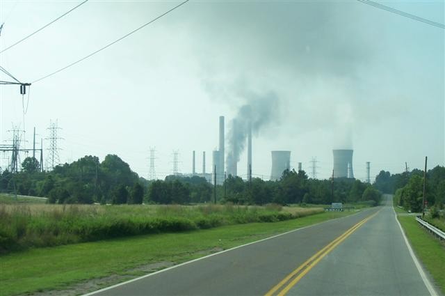 The scene as units approached